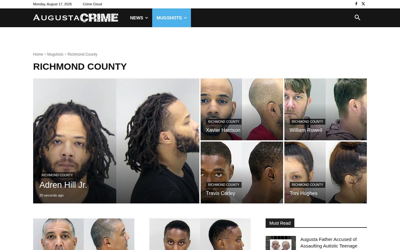 AugustaCrime Richmond County crime and mugshot source page